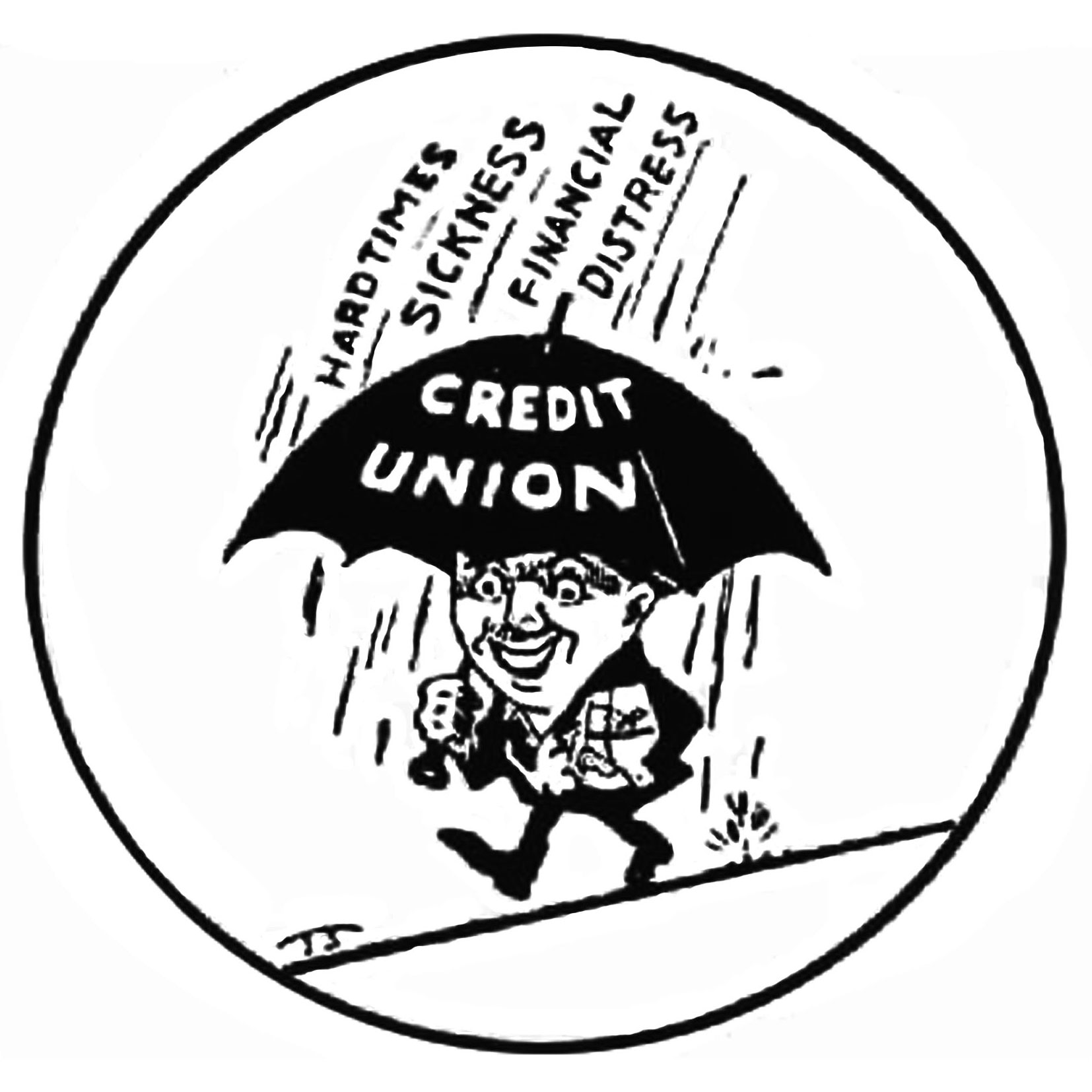 Credit Union Umbrella Man